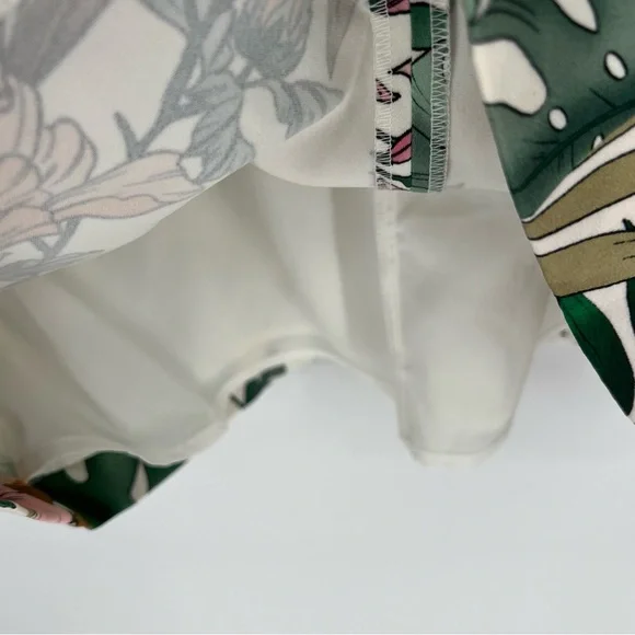 Milly Tropical‎ Floral Mini Dress in Green and Pink - Picture 11 of 15